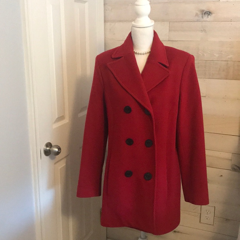 Women’s Talbots Red Wool & Cashmere Jacket